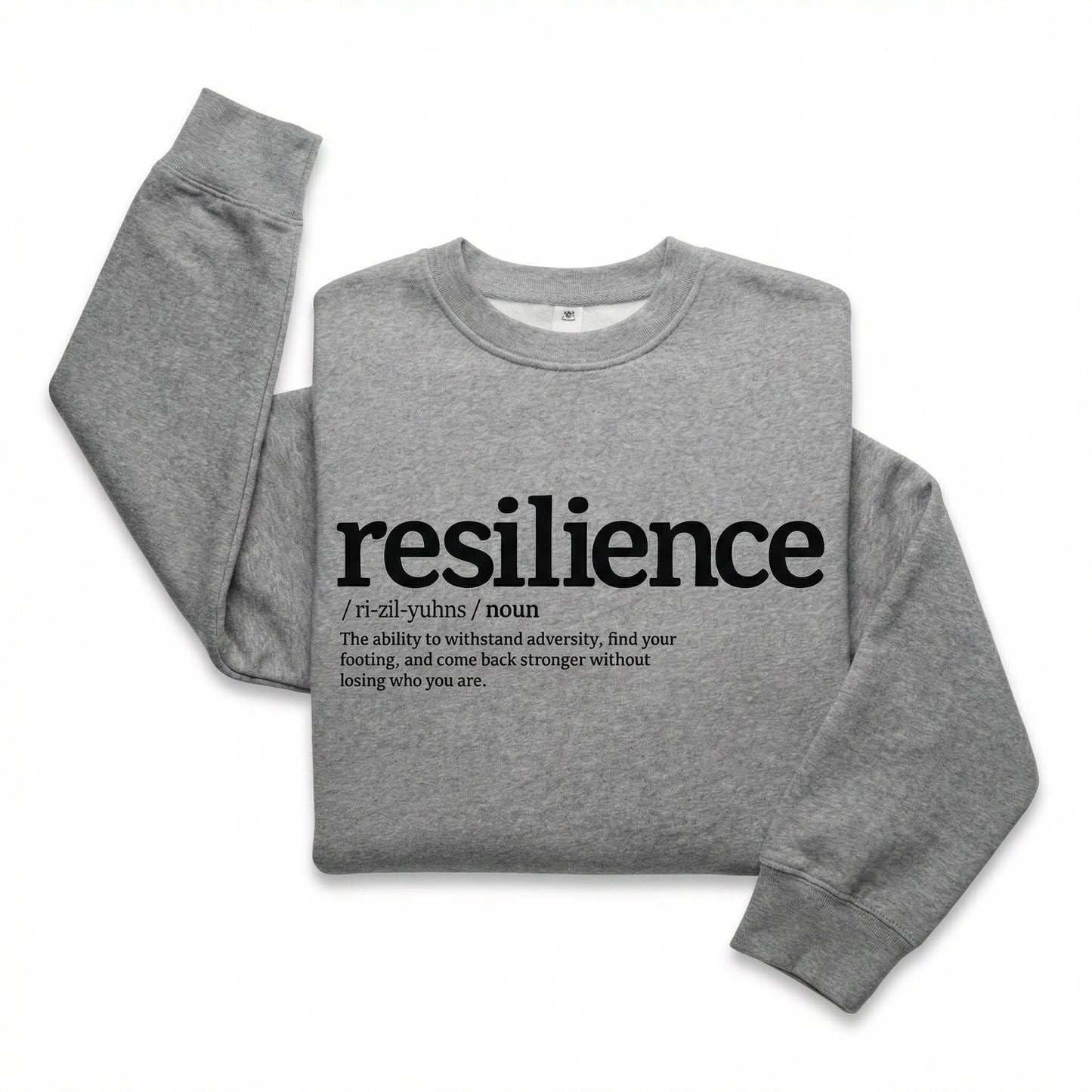 Definition of Resilience — Unisex Crew (Heather Grey)