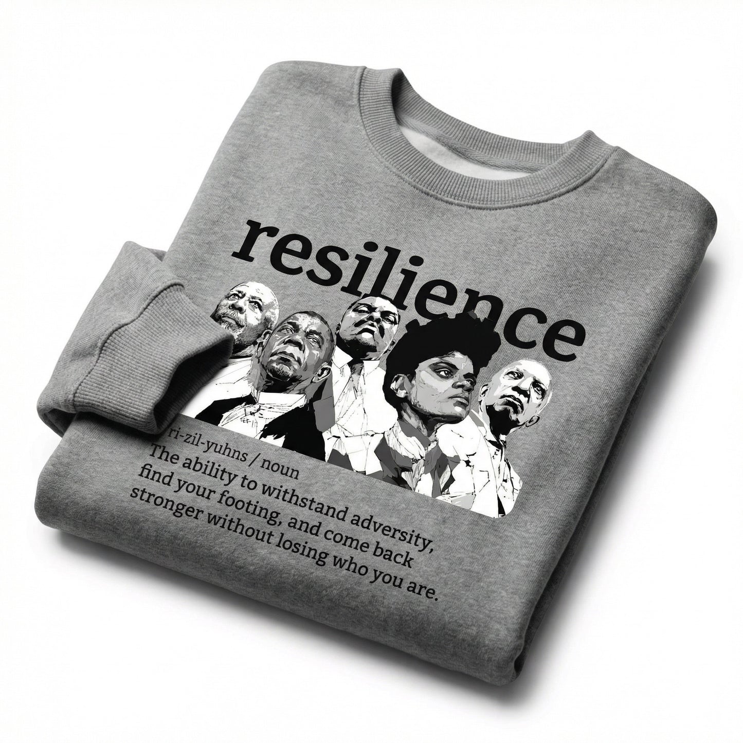 Portraits of Resilience Vol. 1 — Unisex Crew (Heather Grey)