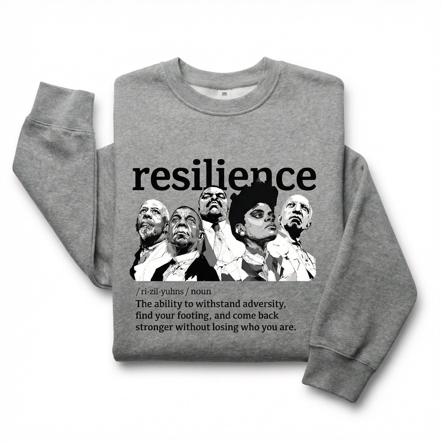 Portraits of Resilience Vol. 1 — Unisex Crew (Heather Grey)