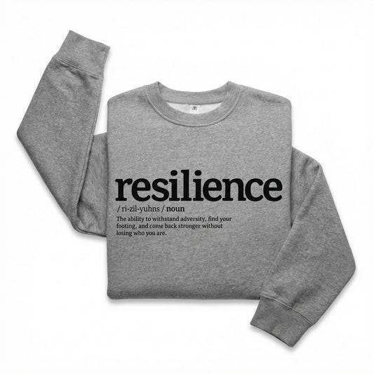 Definition of Resilience — Unisex Crew (Heather Grey)